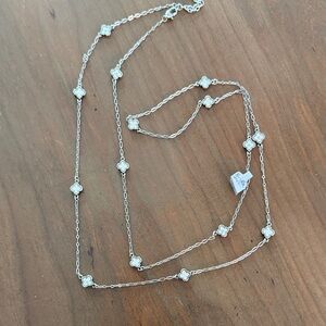 Brighton Love Silver Necklace with Clover Charms